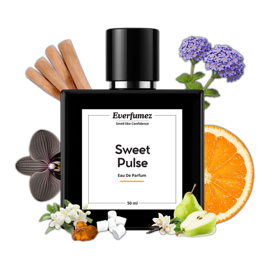 Sweet Pulse Perfume for Women | Sweet Fruity Floral Powdery Musky Scent | 50ml Eau de Parfum Spray | Signature Feminine Luxury Fragrance